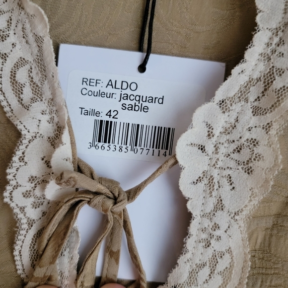 Rouje Aldo Top in Jacquard Sable size 42 NWT - Picture 8 of 10